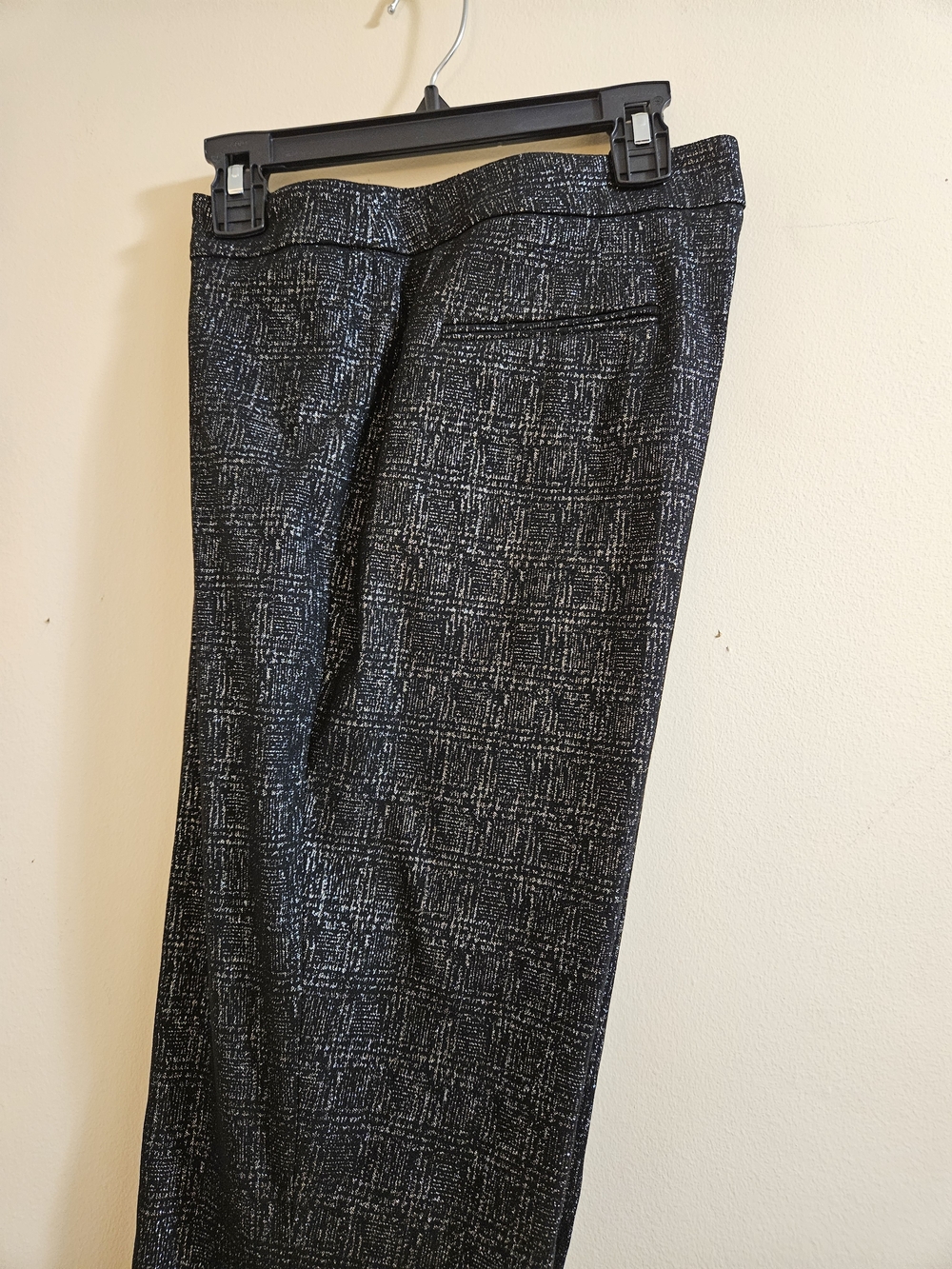 Anne Klein Black and Silver Textured Women's Dress Pants - Picture 8 of 8